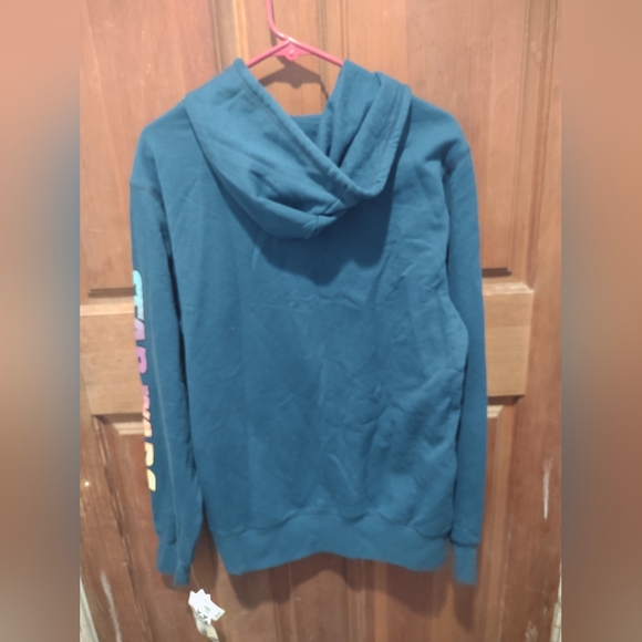 Star Wars Disney Grogu Graphic Sun Blue Oversized Cotton Drawstring Hoodie S NWT - Picture 2 of 9